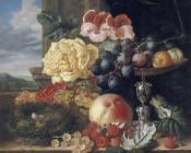 Still Life with Fruit, Flowers and a Bird's Nest - 爱德华·拉德尔